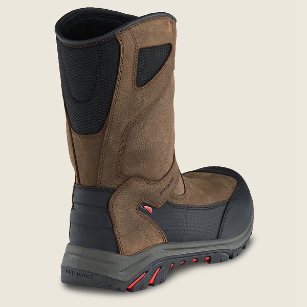 Botas de Seguridad Red Wing Hombre Marrom/Negros - Trades - 10-Inch Waterproof Toe Pull-On - 901-RVN